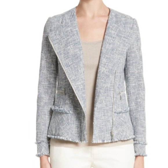 Lafayette 148 New York Asymmetrical Tweed Size 6 - Picture 2 of 15